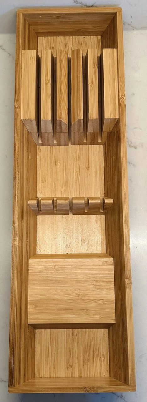 "Cut the Clutter" In-Drawer Knife Organizer