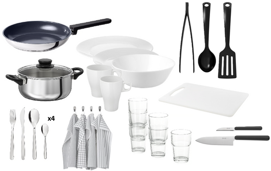 40-Piece "Glow Up" Kitchen Starter box